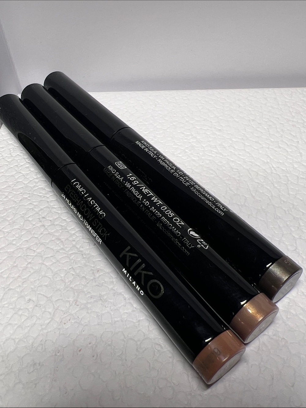 Kiko Milano Set of 3 Long Lasting Eyeshadow Sticks - colors 10-15-20